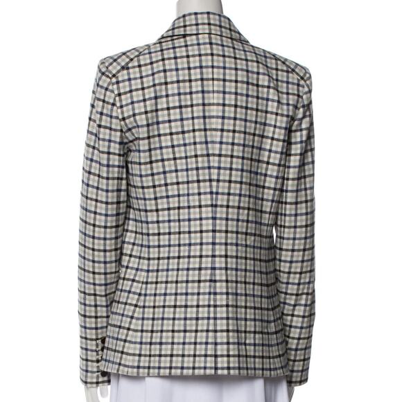 Veronica Beard Blue Plaid Dickey Classic Blazer Schoolboy sz M Lady Jacket - Picture 8 of 9